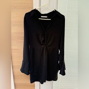 Abercrombie & Fitch Black Long Sleeve Women's Dress